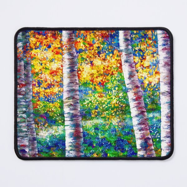 Item preview, Midsummer Dreams of Aspen Trees with Palette Knife designed and sold by Rocky Mountain Artistry.