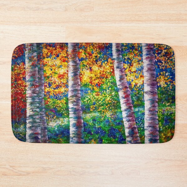 Item preview, Midsummer Dreams of Aspen Trees with Palette Knife designed and sold by Rocky Mountain Artistry.