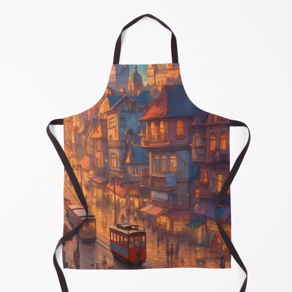 Item preview, Old Town Charm - Animated Print designed and sold by FireScreen.