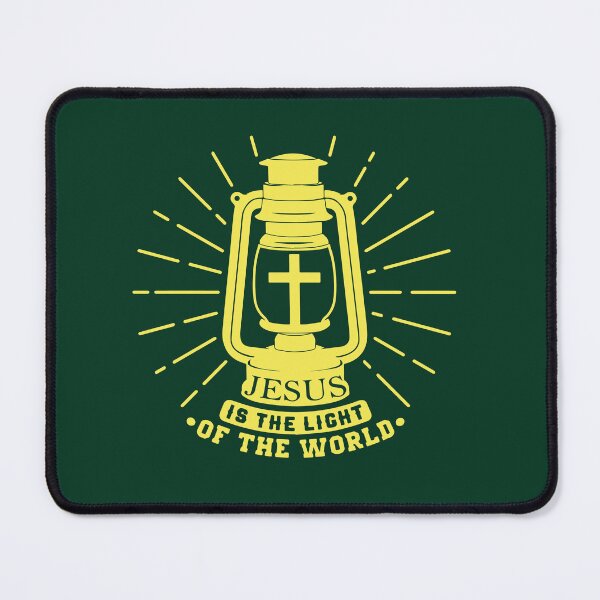 Item preview, JESUS ​​is the light of the world - a Christian design in solid color designed and sold by berea.cl.