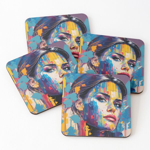 Item preview, Colorful oil painting of a beautiful woman designed and sold by Nakumis-shop.