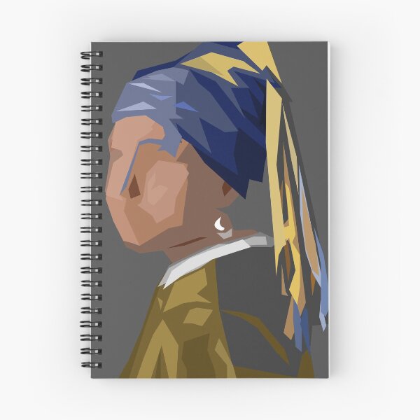 Item preview, Girl with Pearl Earring art tribute Vermeer abstract designed and sold by MantisArts.