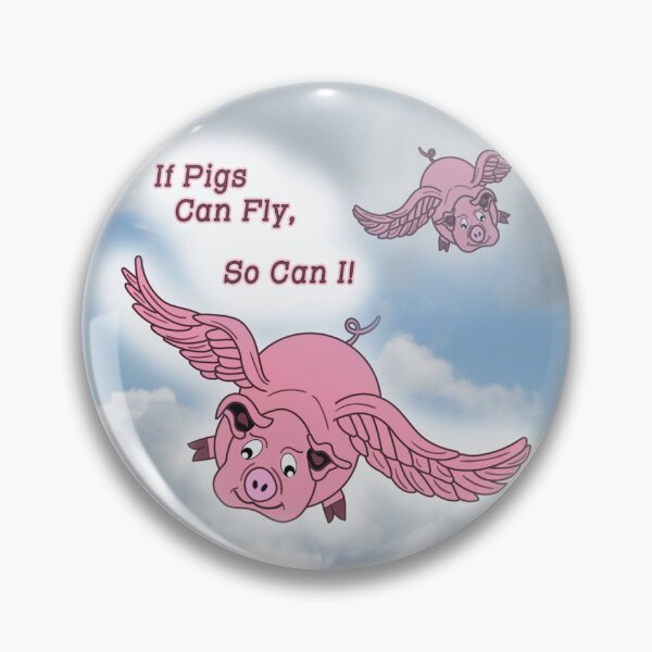 Item preview, Whimsical Cartoon Flying Pigs designed and sold by BCasTal.