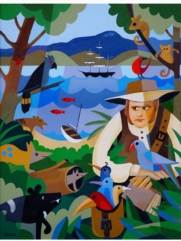 CHARLES DARWIN IN HOBART 1836 by arttas