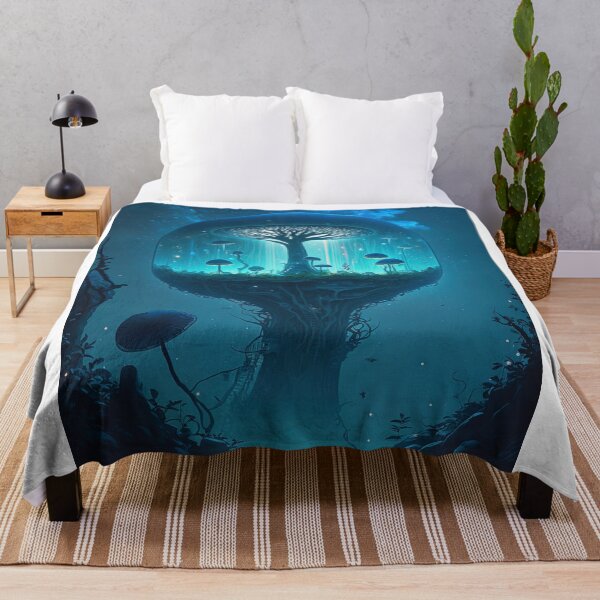 Artikelvorschau, Mushroom Kingdom - Underwater Fantasy Print entworfen und verkauft von FireScreen.