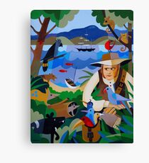 CHARLES DARWIN IN HOBART 1836 Canvas Print