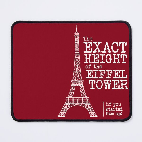 Item preview, The Exact Height of the Eiffel Tower designed and sold by UEAGeekSoc.