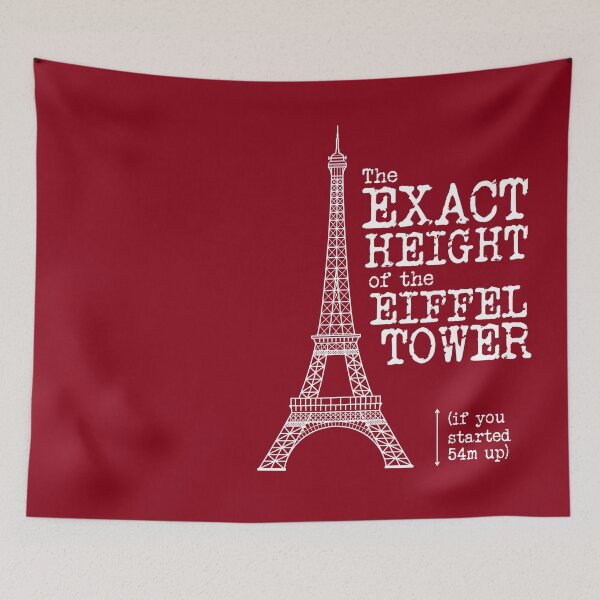 Item preview, The Exact Height of the Eiffel Tower designed and sold by UEAGeekSoc.