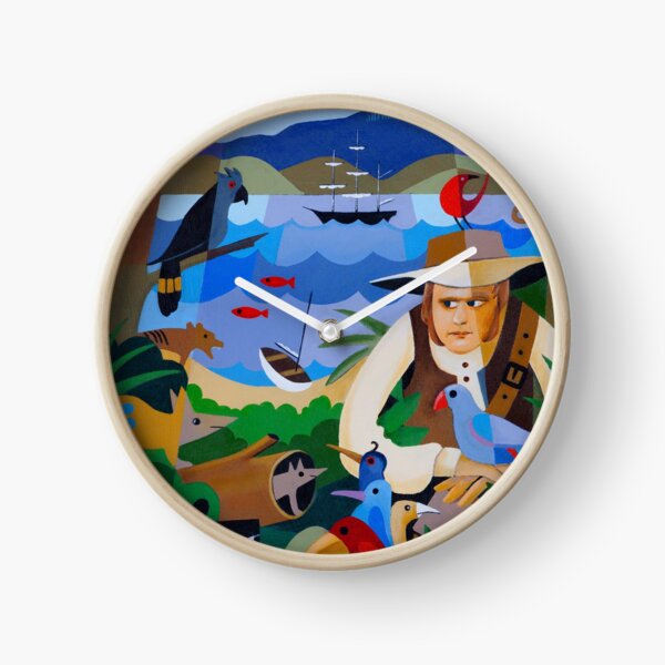 CHARLES DARWIN IN HOBART 1836 Clock