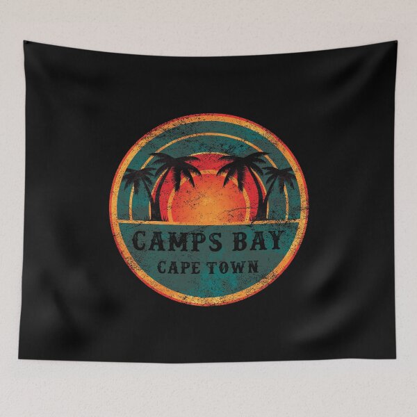 Item preview, Camps Bay Cape Town - Beach Retro Sunset  designed and sold by Whimsical  Thinker.