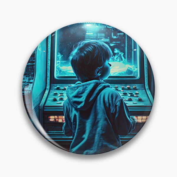 Item preview, Retro 1980s Boy in Arcade designed and sold by RETRO1985.