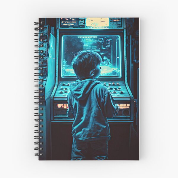 Item preview, Retro 1980s Boy in Arcade designed and sold by RETRO1985.