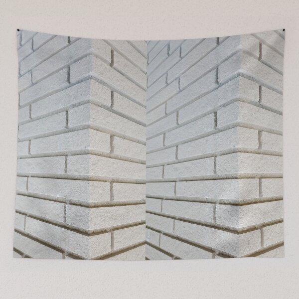 Item preview, Gray Brick Wall Corner - perspective photography designed and sold by Kim Arnott.