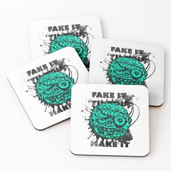 Item preview, Fake it 'til you make it (blue) designed and sold by Fran Thornton.
