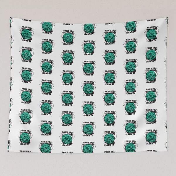 Item preview, Fake it 'til you make it (blue) designed and sold by Fran Thornton.