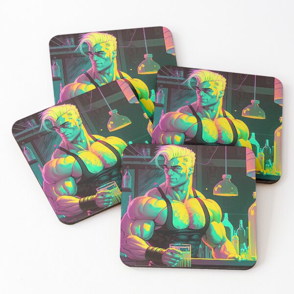 Item preview, 1980s Retro Muscle Dude at the Bar designed and sold by RETRO1985.