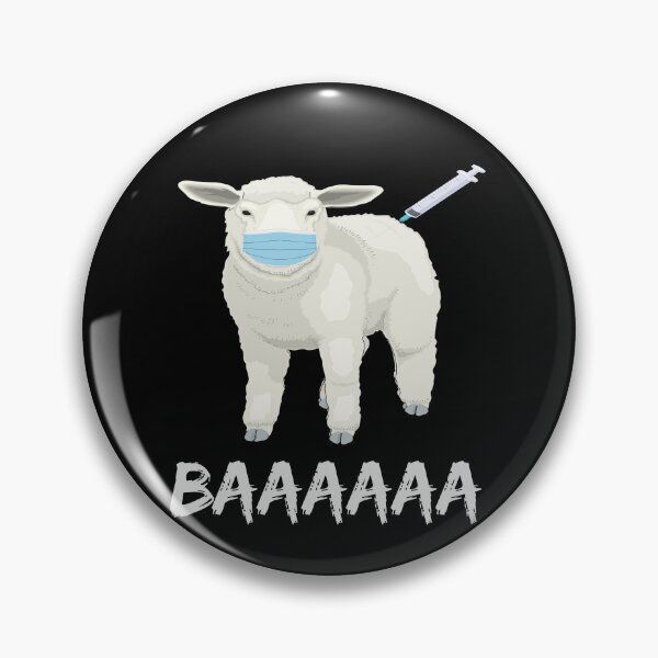 Item preview, Sheep with Mask and shot , vax or vaccine BAAAAAA .  designed and sold by 1970Russell.