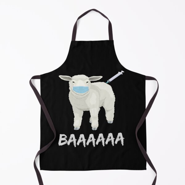 Item preview, Sheep with Mask and shot , vax or vaccine BAAAAAA . designed and sold by 1970Russell.