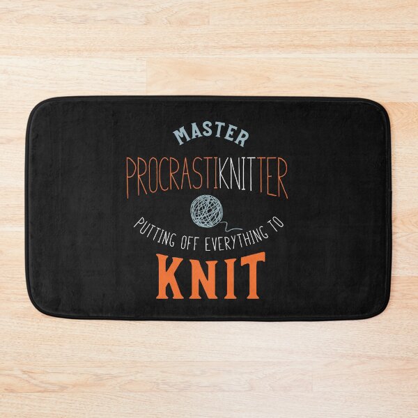 Item preview, Knitting Pun Master ProcrastiKNITter designed and sold by whyitsme.