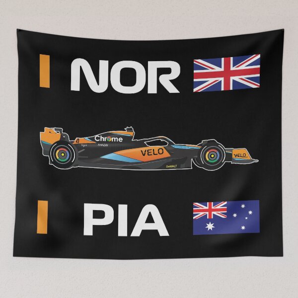 Item preview, McLaren F1 Team 2023 Oscar Piastri Lando Norris MCL60 designed and sold by FormulaGTee1.