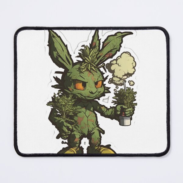 Item preview,  zombie rabbit smoking joint weed designed and sold by futuresimo04.