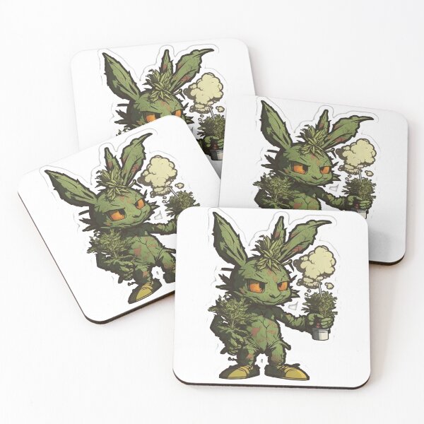 Item preview,  zombie rabbit smoking joint weed designed and sold by futuresimo04.
