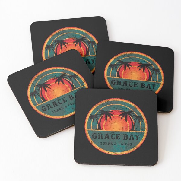 Item preview,  Grace Bay Turks & Caicos - Beach Vintage Retro Sunset designed and sold by Whimsical  Thinker.