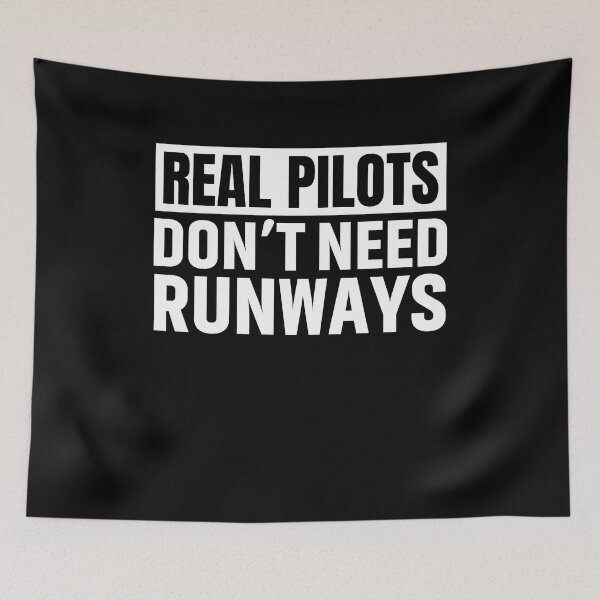 Item preview, Real Pilots Don't Need Runways Shirt,Pilot Helicopter designed and sold by saifuddin shifat.