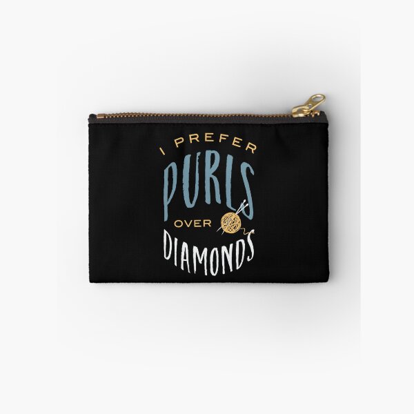 Item preview, Knitting Pun I Prefer Purls Over Diamonds designed and sold by whyitsme.