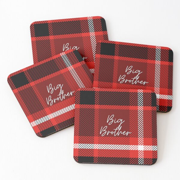 Item preview, Big Brother Red Plaid Pet Bandanas designed and sold by Stickers  Designer.
