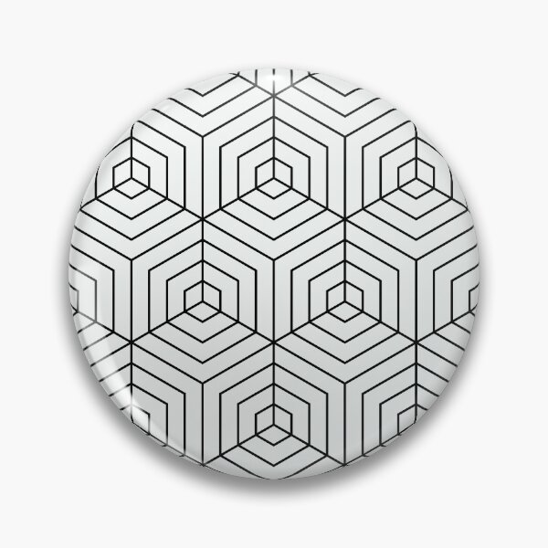 Item preview, Black Lines on White Geometric Pattern designed and sold by Blue-Banana.