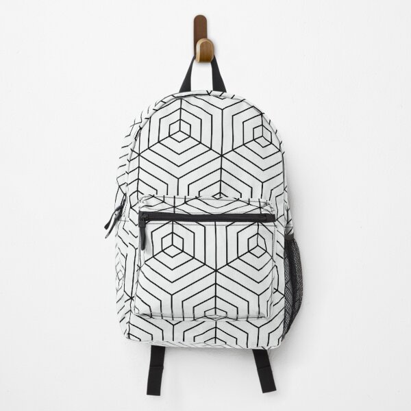 Item preview, Black Lines on White Geometric Pattern designed and sold by Blue-Banana.