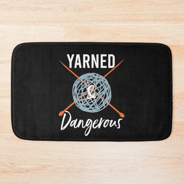 Item preview, Knitting Pun Yarned & Dangerous designed and sold by whyitsme.