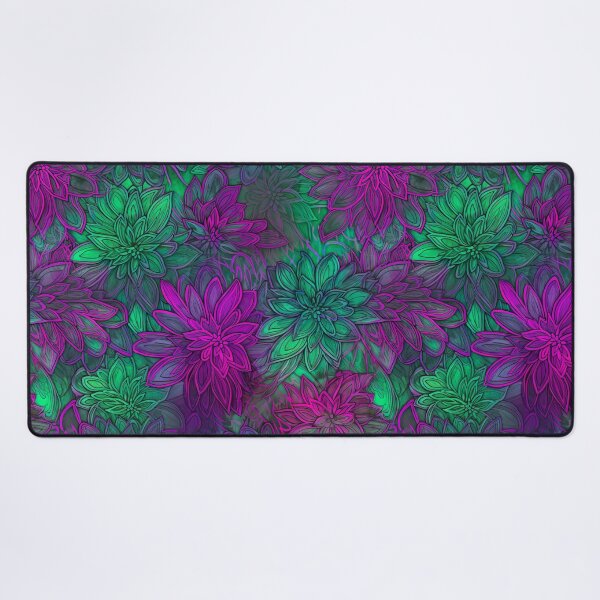 Item preview, bioluminescent fluorescent flower pattern designed and sold by UmagineArts.