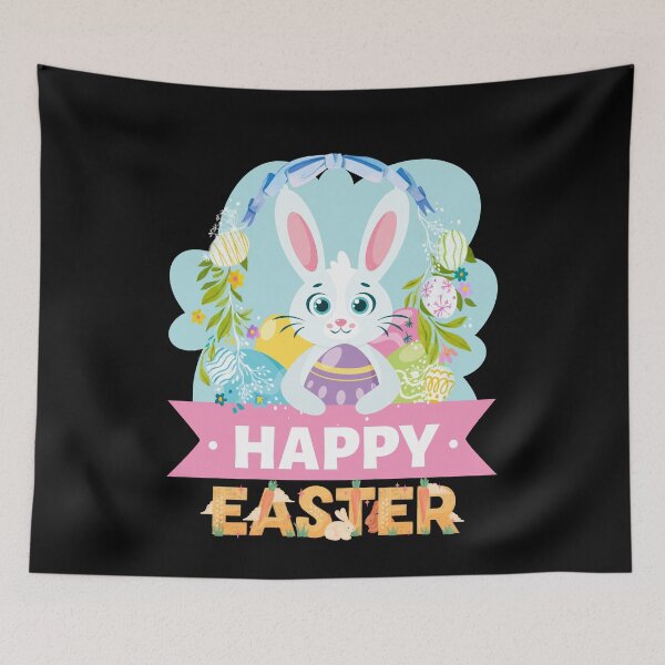 Item preview, Happy Ester Ester Bunny and  Easter Eggs designed and sold by FreeMind-Design.
