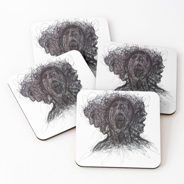 Item preview, faces drawing doodles designed and sold by flexxy-arte.