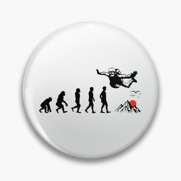Item preview, Skydiving Skydive Skydiver Parachuting Evolution designed and sold by TastefulTees.