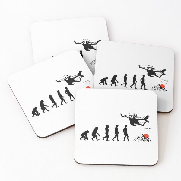 Item preview, Skydiving Skydive Skydiver Parachuting Evolution designed and sold by TastefulTees.