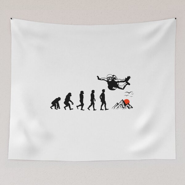 Item preview, Skydiving Skydive Skydiver Parachuting Evolution designed and sold by TastefulTees.