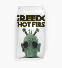 GREEDO SHOT FIRST Duvet Cover
