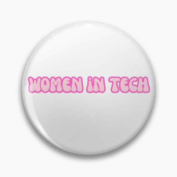 Item preview, Groovy Font Women in Tech Pink designed and sold by emilykroll.