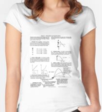 General Physics, PHY 110. Chapter 3. Falling Objects and Projectile Motion Women's Fitted Scoop T-Shirt