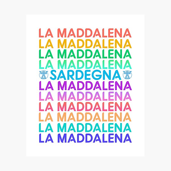 Item preview, Sardinia - Sardegna - Italy - La Maddalena - Rainbow writing designed and sold by miskaralise.