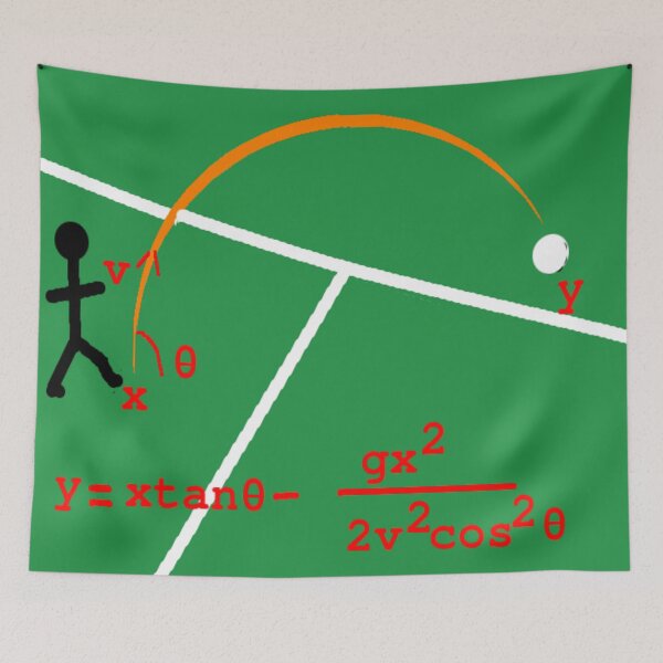 Item preview, Football Projectile Mathematics Illustration designed and sold by 3triadstore.