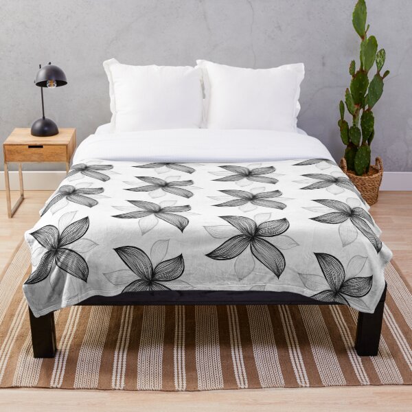 Item preview, Hojas de flores monocromáticas designed and sold by InspiringLines.