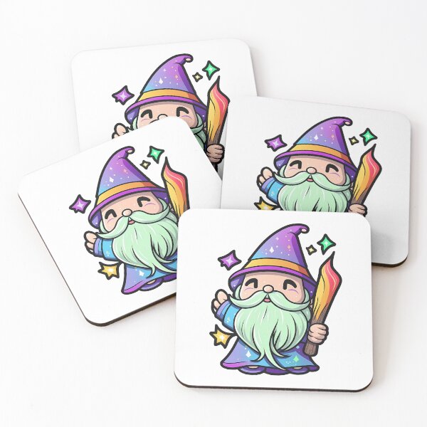 Item preview, Whimsical Wizard Sticker - Add Some Magic to Your Gear! designed and sold by DaydreamDepot.