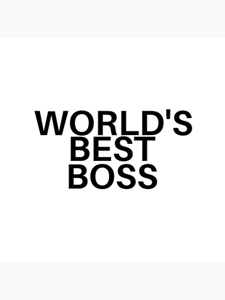 "World's Best Boss the Office" Acrylic Block by jules42 Redbubble