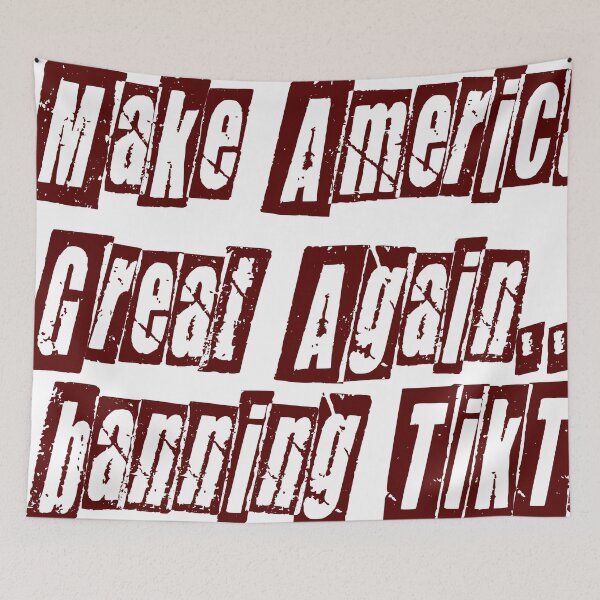 Artikelvorschau, Machen Sie Amerika wieder großartig ... indem Sie Tiktok verbieten? entworfen und verkauft von 3ac-Arts.