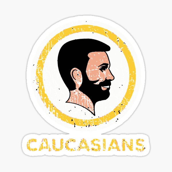 Caucasians Stickers for Sale