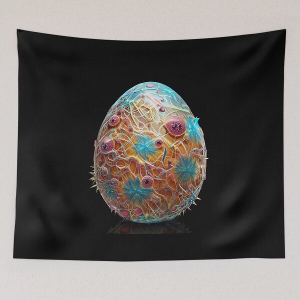 Item preview, Abstract Easter Egg Art: A unique piece for your collection designed and sold by Girih.